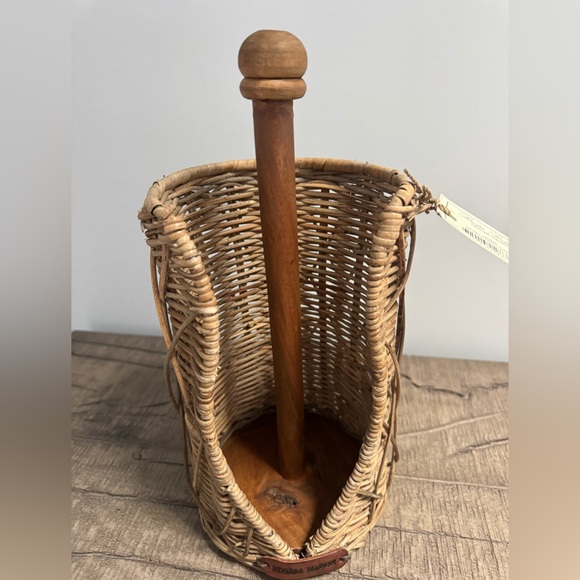 Rustic Rattan Kitchen Roll Holder - Picture 10 of 10